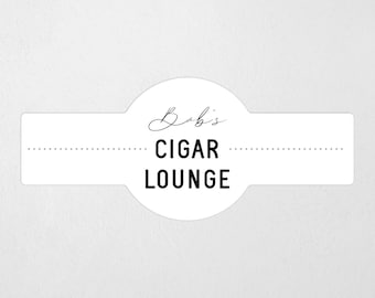 Personalized Cigar Seal Label Template, Print on Avery Labels, Editable Instant Download Digital File