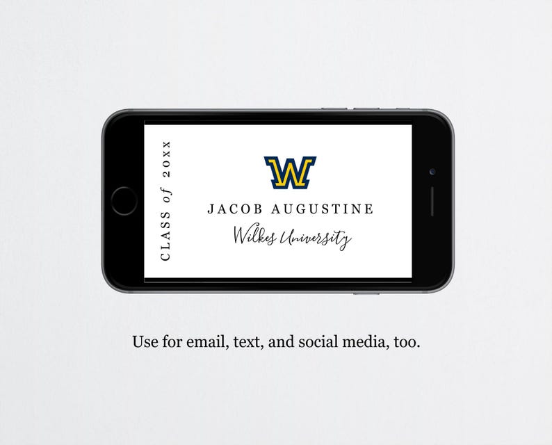 Graduation Name Card Insert With School Logo, Printable College High ...