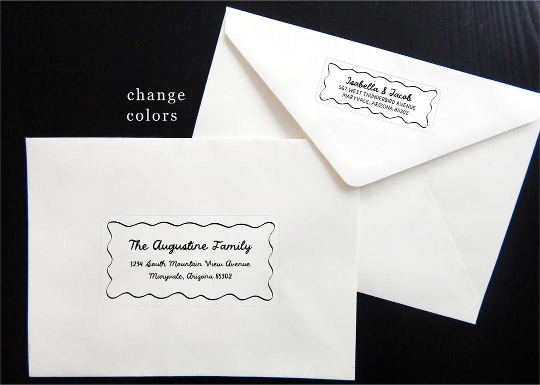 Address Label Template, Edit in Canva, Fun & Whimsical Designs With ...