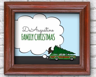 Personalized National Lampoon Christmas Vacation Wall Art, Decoration, Sign, Room Decor, Print - Printable Last Minute Gift Instant Download