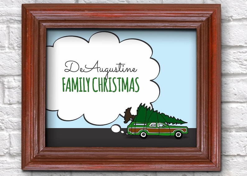Personalized National Lampoon Christmas Vacation Wall Art Etsy