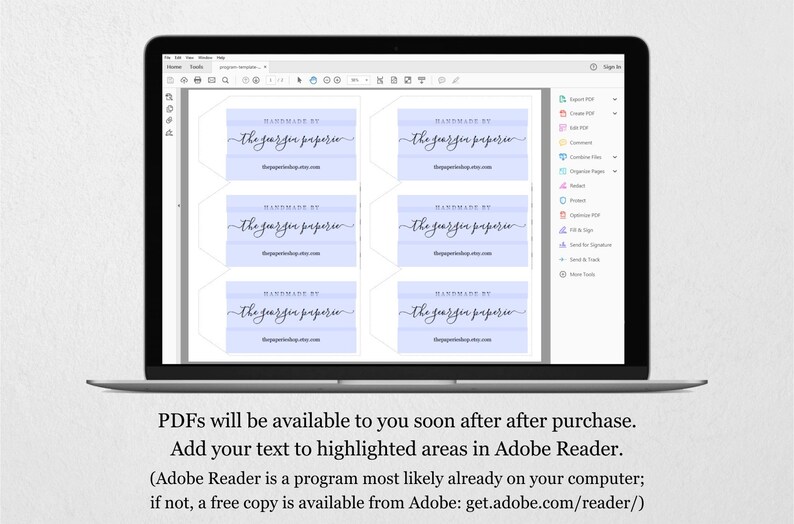 Printable Tag for Handmade Items Template Handmade by Tag - Etsy