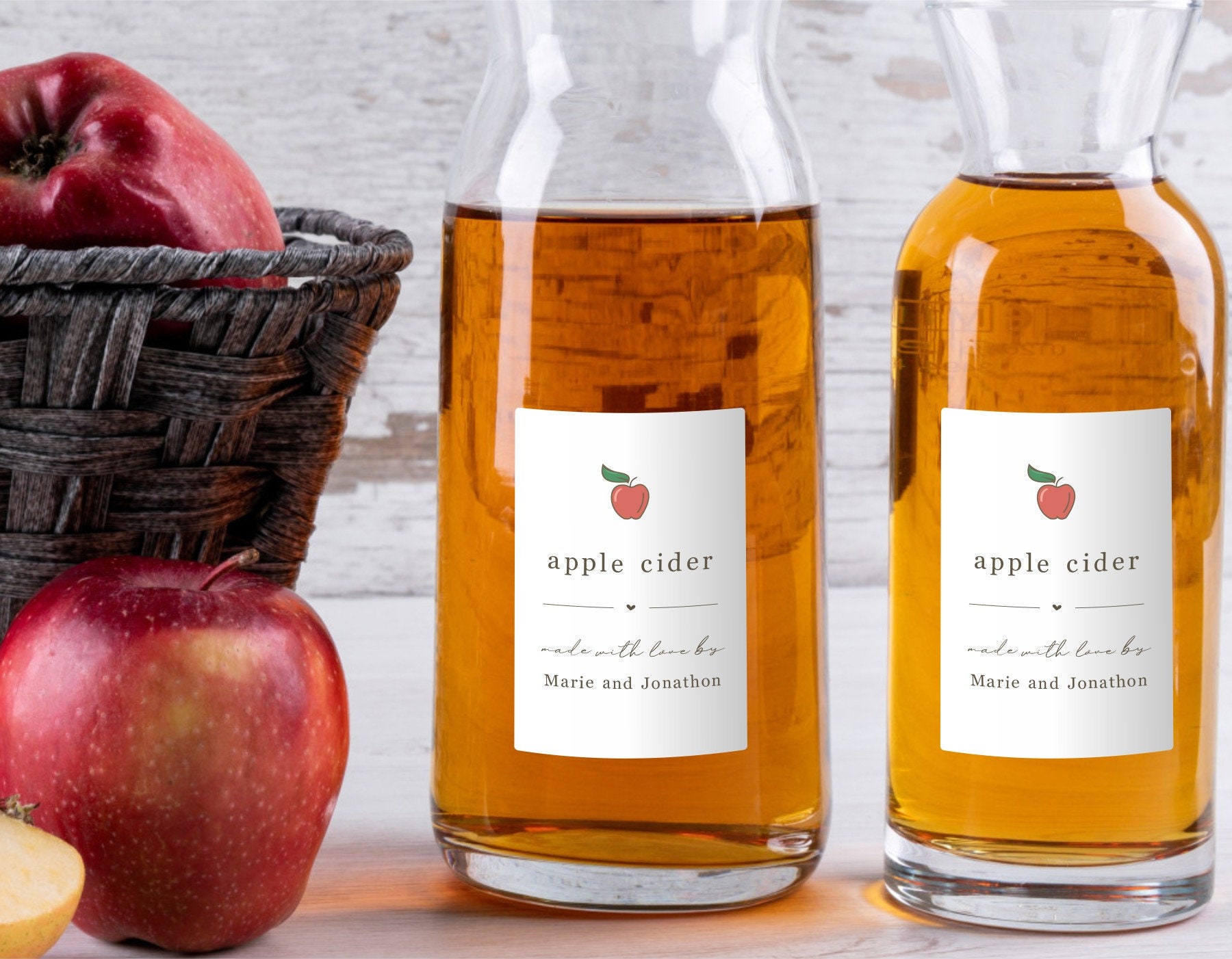 Homemade Apple Cider / Hard Cider Label Set of 15 Personalized Gift