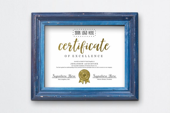 Certificate Template Printable Award Certificate Editable - Etsy