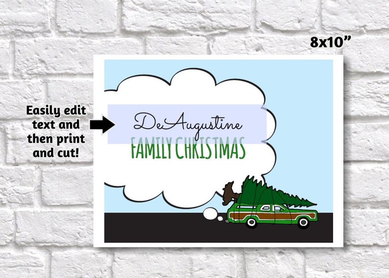 Personalized National Lampoon Christmas Vacation Wall Art Etsy