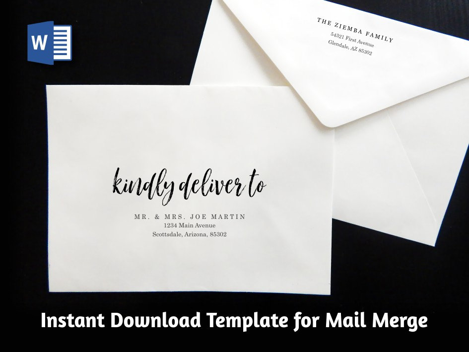 envelope address template envelope address template