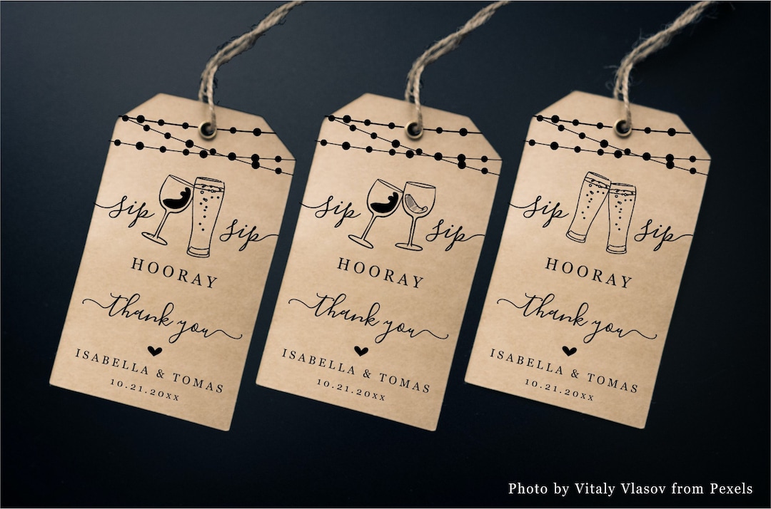 Printable Wine &amp; Beer Tags Template, Wine Brews Favor Tasting Wedding ...