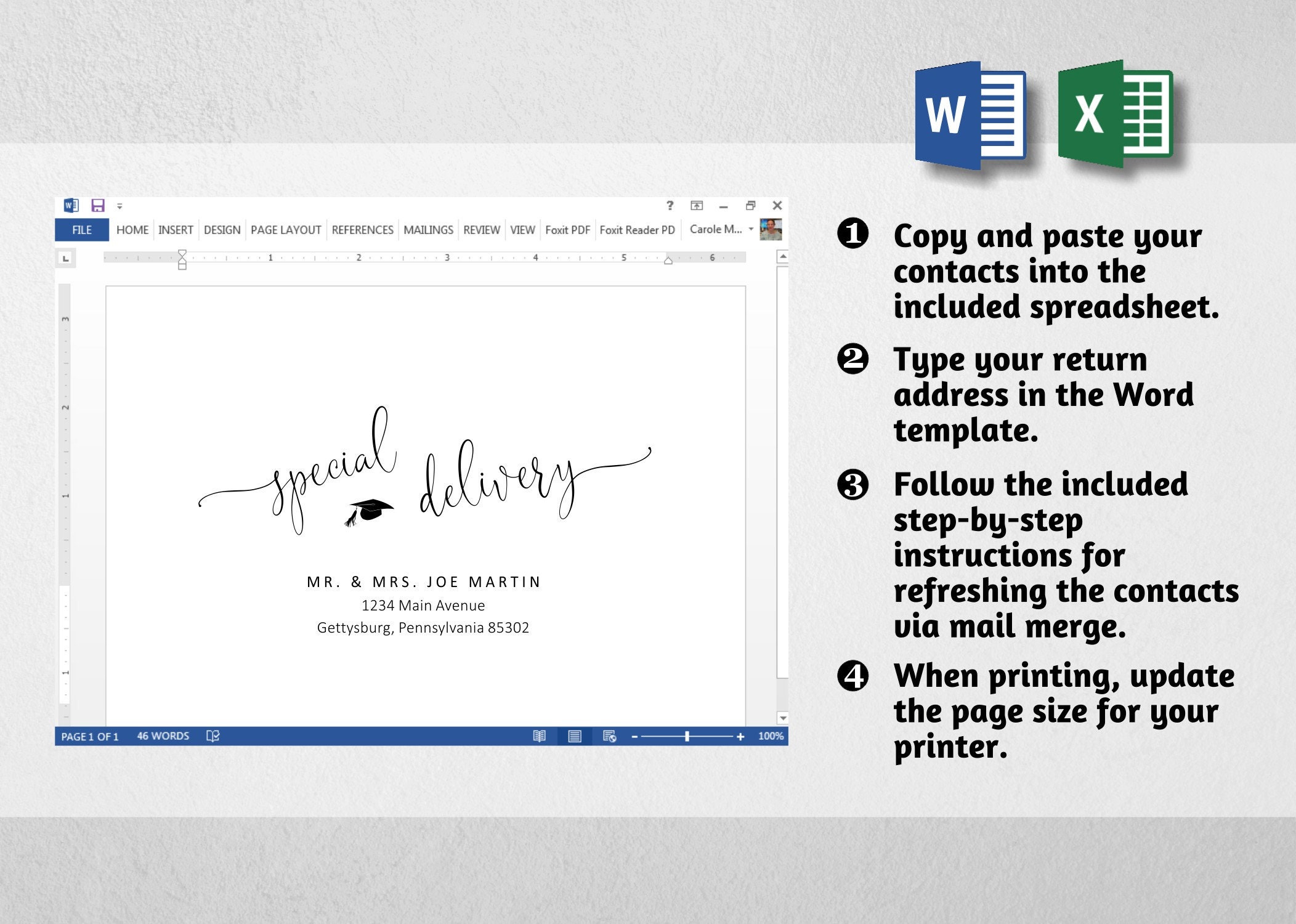 word mail merge update labels greyed out