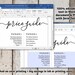 Printable Price List Template NO COLOR INK Word, Pdf Instant Download ...