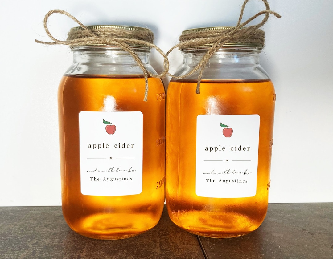 Homemade Apple Cider / Hard Cider Label Set of 15 Personalized Gift