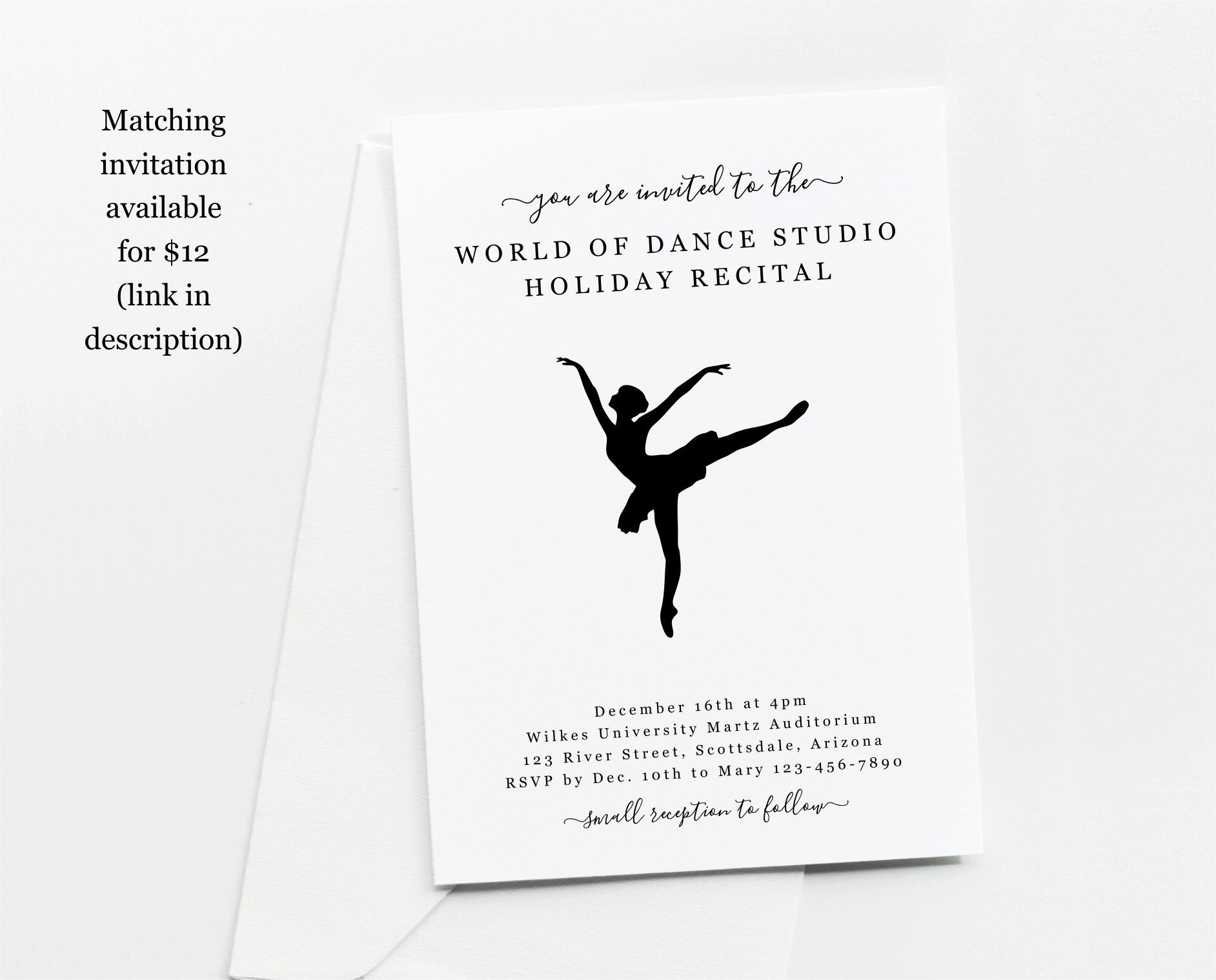 Dance Recital Program Template, Printable Pamphlet, Editable Word Doc Dance Recital Program Template, Printable Pamphlet, Editable Word Doc