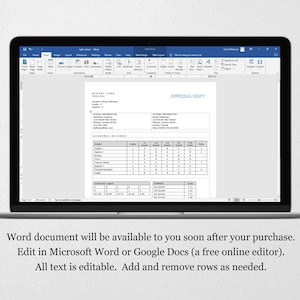 May include: A computer screen displaying a report card template in a Microsoft Word document. The template includes sections for student information, academic records, and grades. The text "OFFICIAL COPY" is visible at the top of the document.