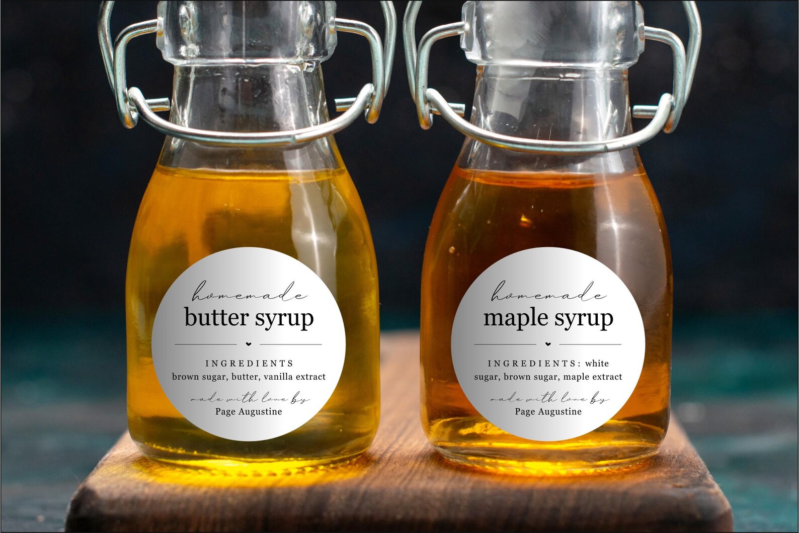 Homemade Syrup Label Template - Printable Round Maple Pancake Syrup ...