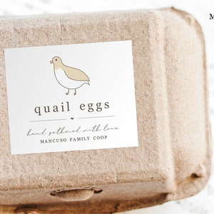 Egg Carton Label Template Printable Sticker, Personalize for Farm or ...