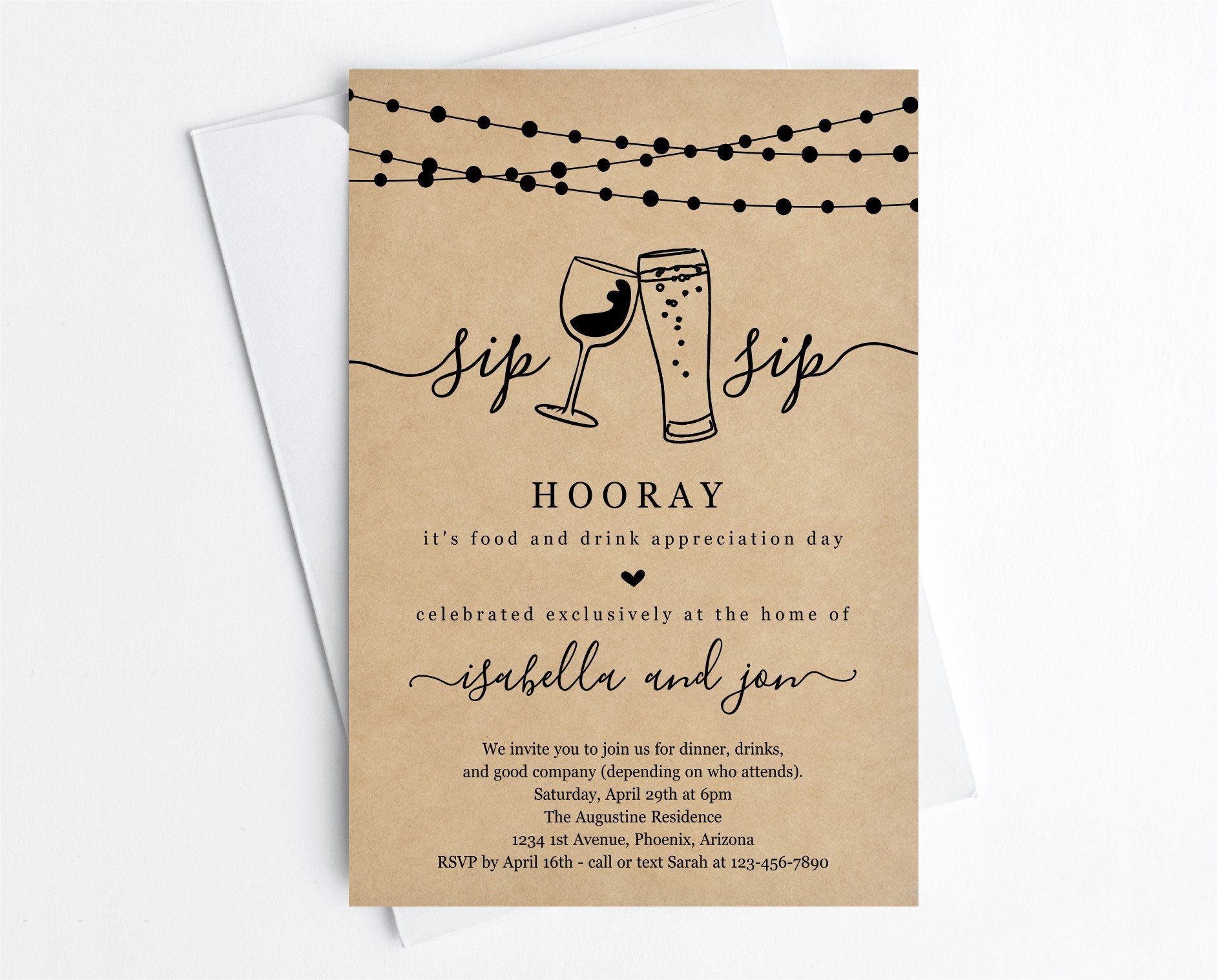 Funny Dinner Party Invitation Template Printable Sip Sip - Etsy New Zealand Funny Dinner Party Invitation Template Printable Sip Sip - Etsy New Zealand