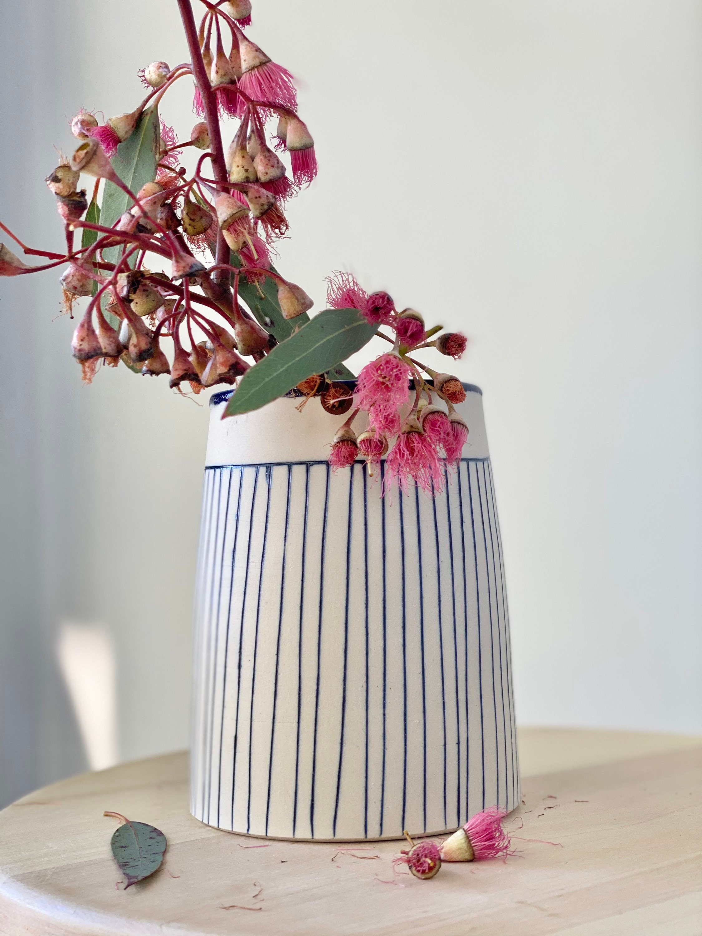 Handmade Ceramic Vase Stem Pottery Flower Vase Etsy