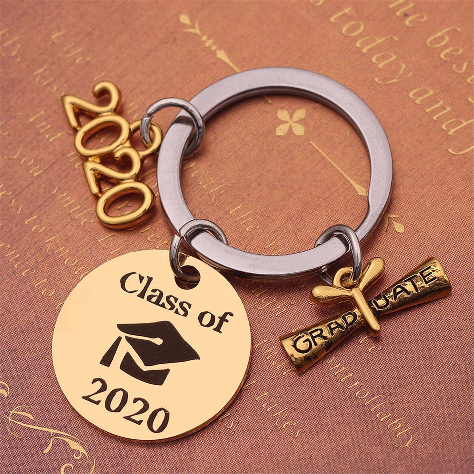 Personalized 2020 Graduation Keychain Present Class of 2020 Etsy