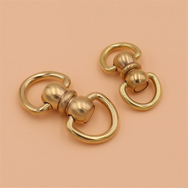 Universal Swivel Joint Keychain Hardware Accessories Brass Etsy