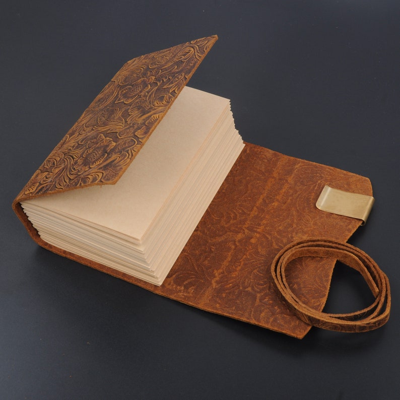 35 0ff Personalized Leather Sketchbook Book Travel Journal Etsy