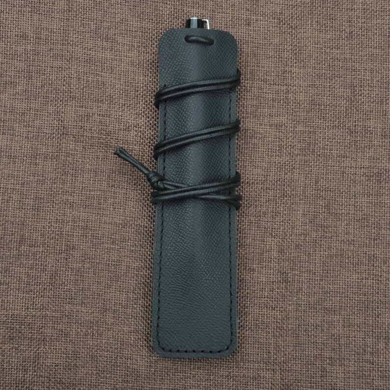 Handcrafted Leather Lanyard Pen Holder Case Cap Sleeve for Etsy