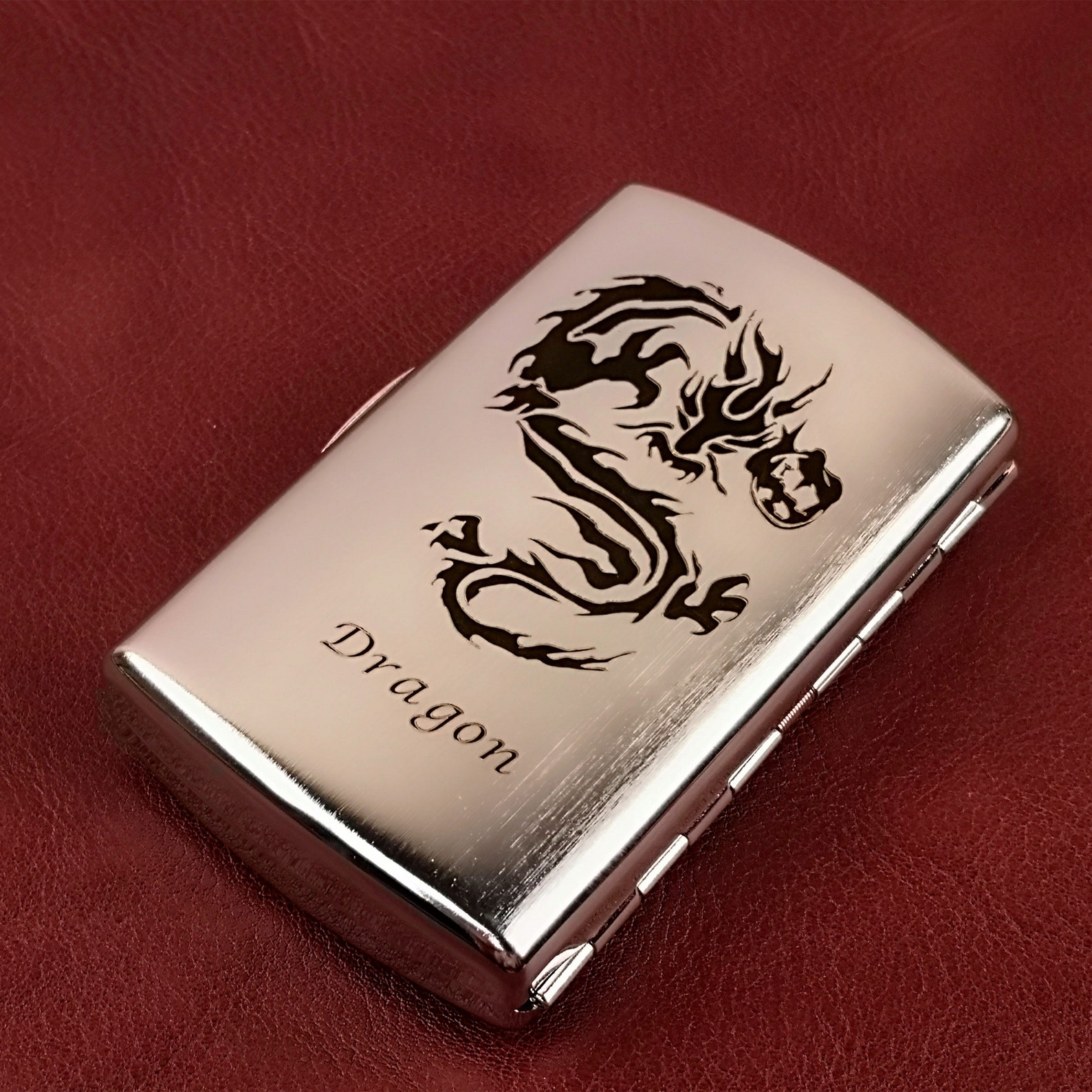 Personalised Cigarette Case With Engraved Stainless Steel Etsy