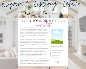 Carta de anuncio de vencimiento de propiedad inmobiliaria