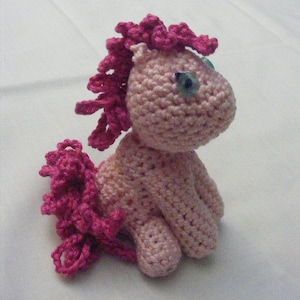 Amigurumi Pink Pony Plushie