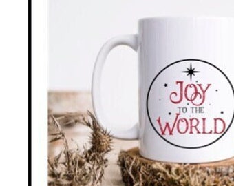 Joy ToThe World Mug W Coaster