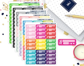 33 Bill Due Planner Stickers! Choose your Colorway!