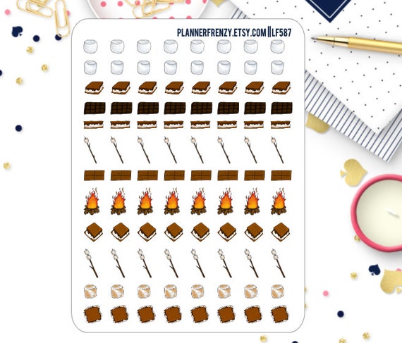 96 Smores Mixed Sheet Planner Stickers LF587 | Etsy