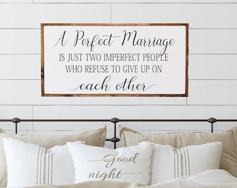 Love Quote Wood Framed Sign, Bedroom Wall Decor