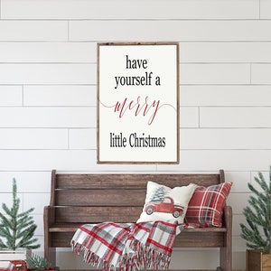 Have Yourself a Merry Little Christmas Wood Framed Sign - Etsy