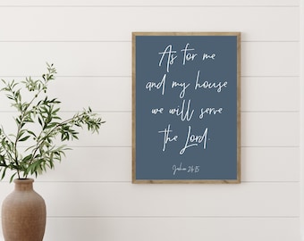Hand Painted Scripture Wood Sign, Christian Home Decor