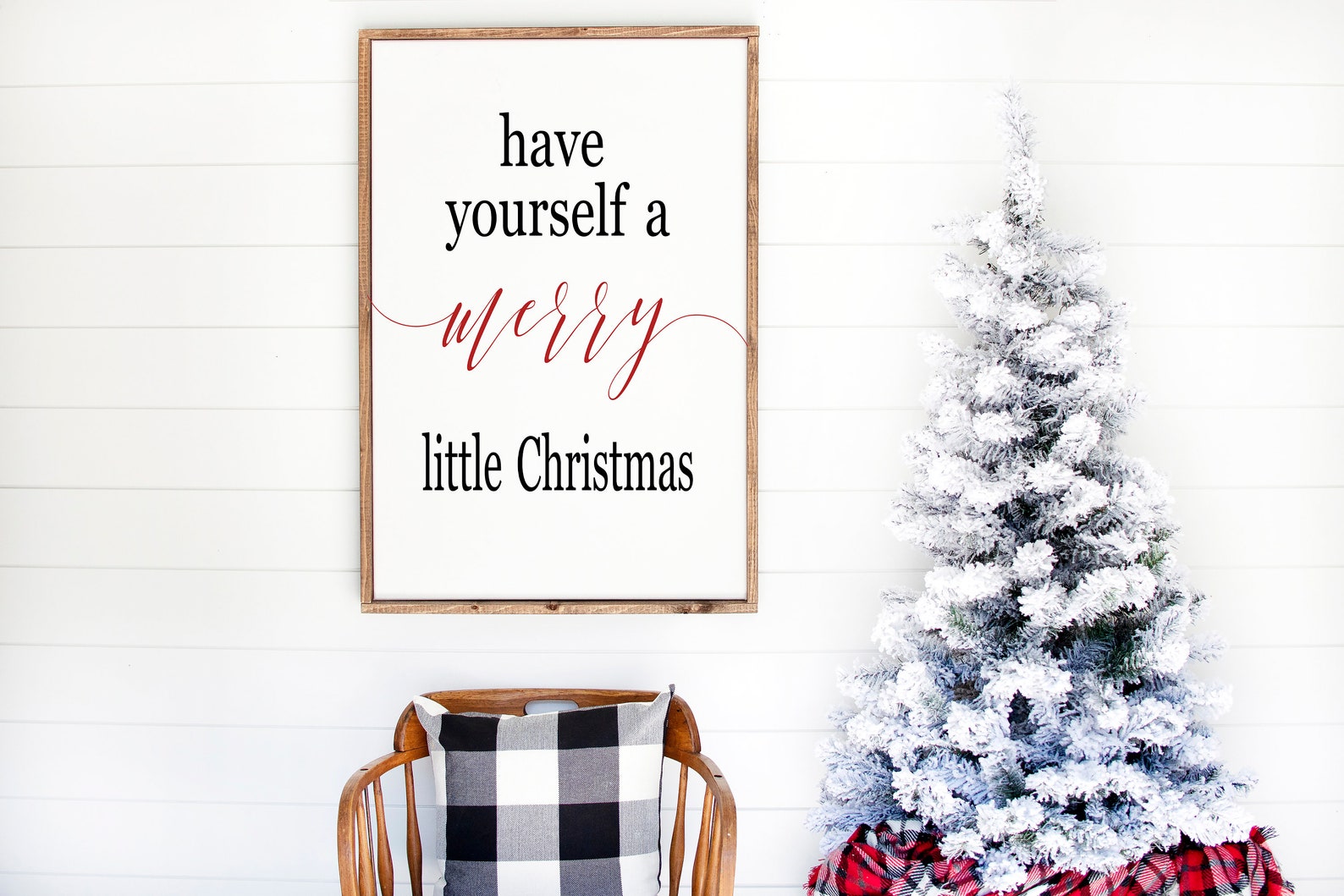 Have Yourself a Merry Little Christmas Wood Sign Farmhouse - Etsy