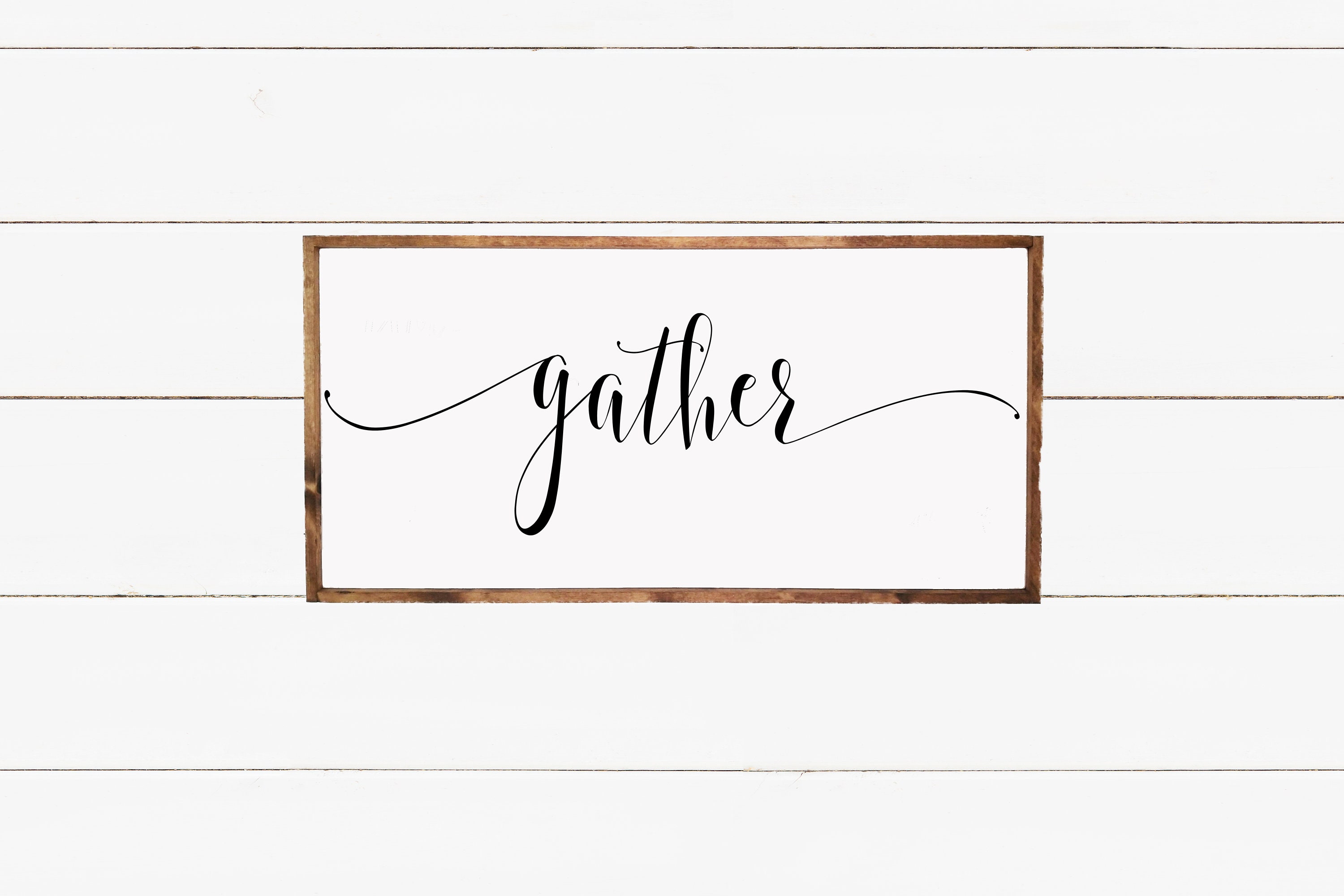 Gather Sign Dining Room Sign Large Gather Sign Dining Etsy