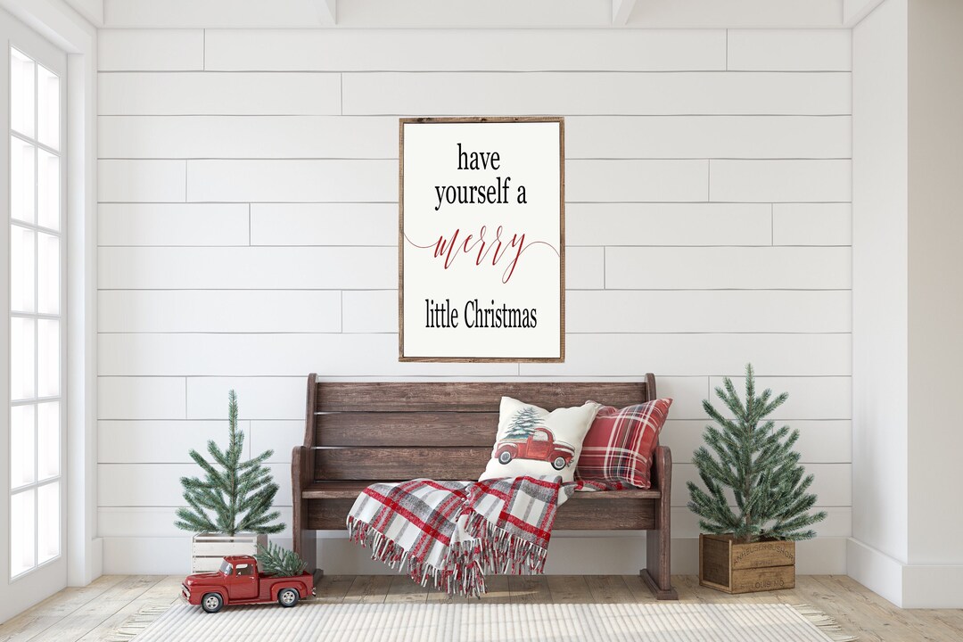 Have Yourself a Merry Little Christmas Wood Framed Sign - Etsy