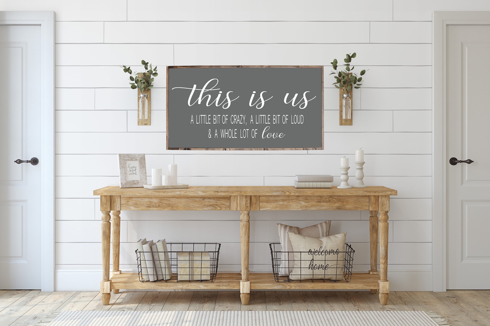 This is Us Framed Wood Sign, Family Quote, Rustic Home Decor - Etsy