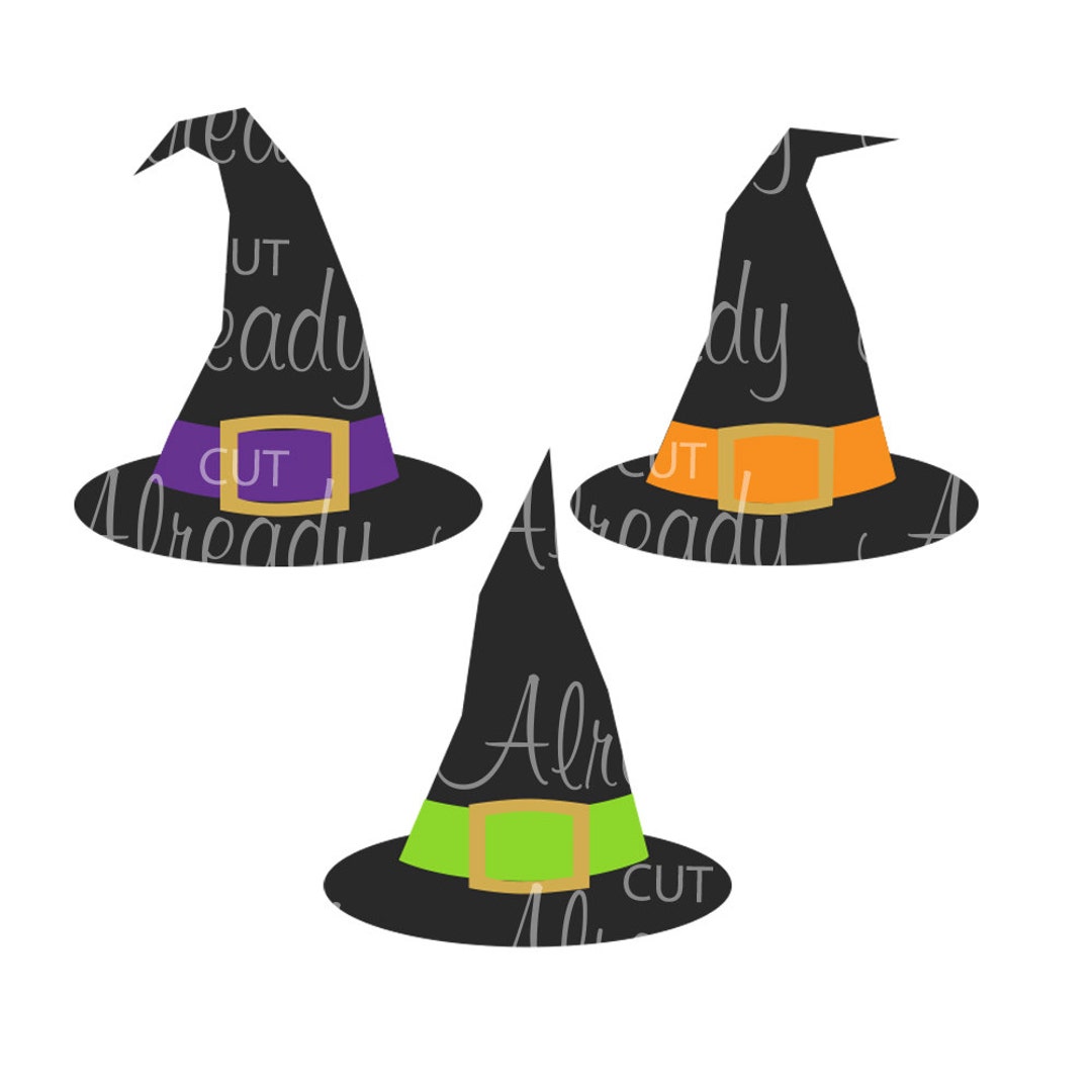 Witch Hat SVG Witches Hats Halloween SVG, Witch Hat Digital Art, Cricut