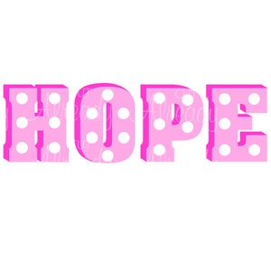 Hope SVG, Hope PNG, Hope Cut file, Instant Download