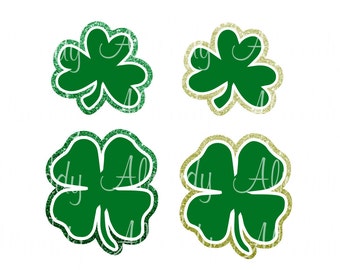 Clovers - Shamrocks - Instant Digital Download - Decal - SVG Cut file - Sticker - HTV - St Patrick
