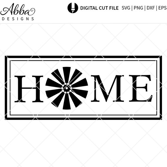Farmhouse Home Windmill Svg Farmhouse Svg Rustic Windmill Etsy