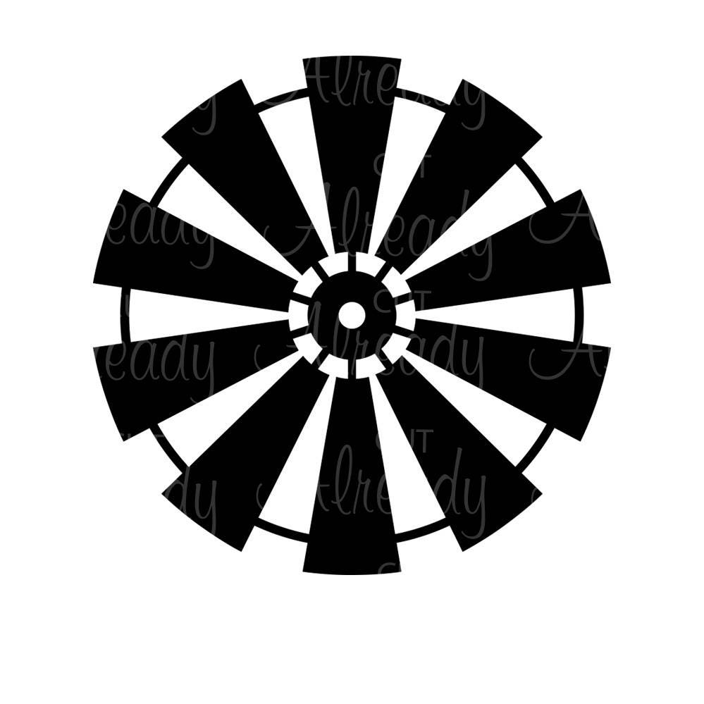 Farmhouse Windmill 2 SVG Farmhouse SVG Rustic Farmhouse Digital