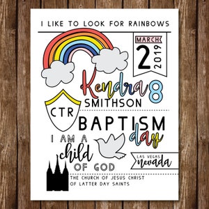 BAPTISM Gift || LDS || Baptism Day || Choose the Right || Mormon || Great to be Eight || 8 || I am a Child of God