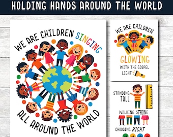 Tomados de la mano alrededor del mundo // CANCIÓN COMPLETA // Tiempo de canto de la Primaria // Descarga digital instantánea // Ven, sígueme // Cantando