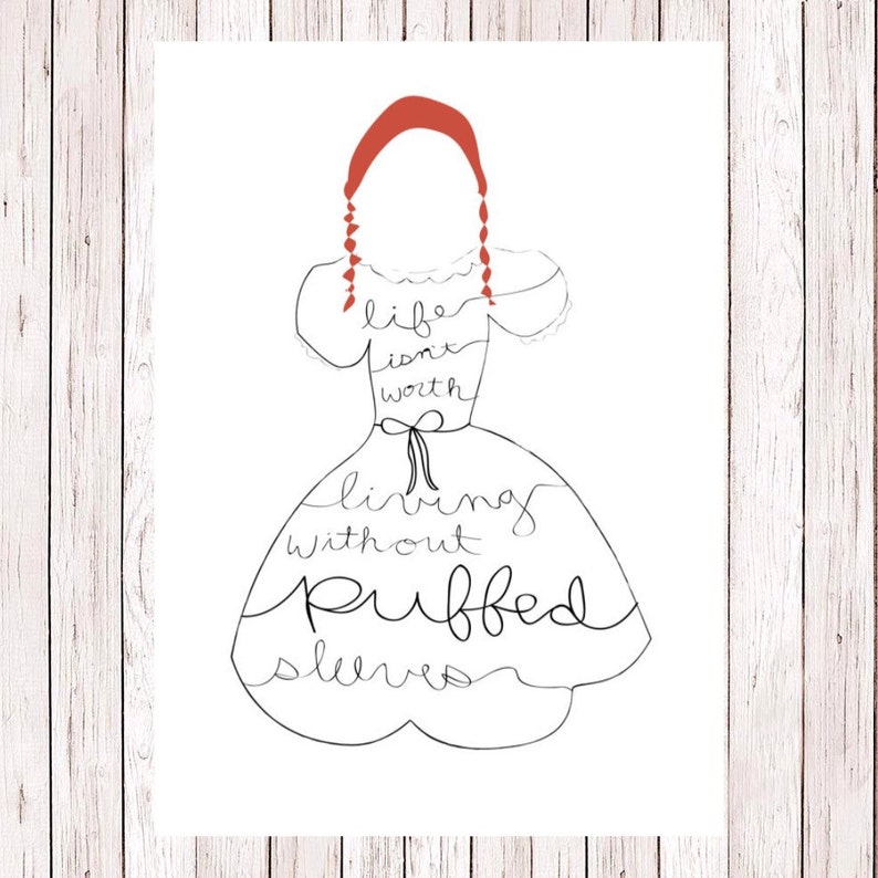 Life Isn't Worth Living Without Puffed Sleeves Quote Etsy