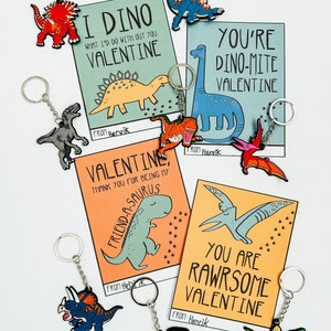 DINOSAUR Valentine&#39;s Cards || Dino Valentine&#39;s