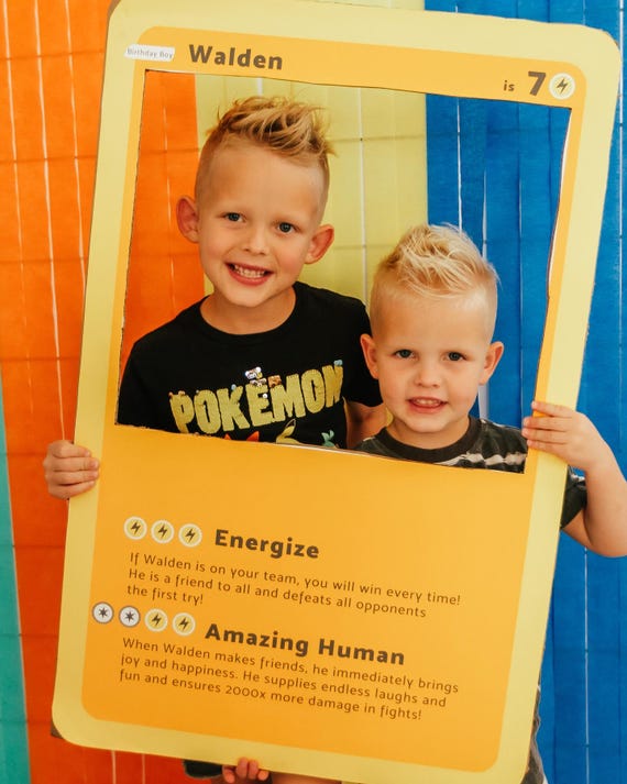 Large Pokemon DIY Pokemon Card || Photo Prop || DIY Pokemon Card || Digital  File || Pokemon Birthday Party || Party Backdrop || Canva File - Etsy  Australia