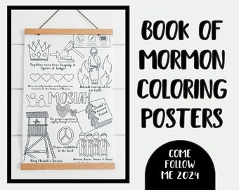 Book of Mormon Posters || Come Follow Me || Poster Prints || 1st Nephi Through Moroni