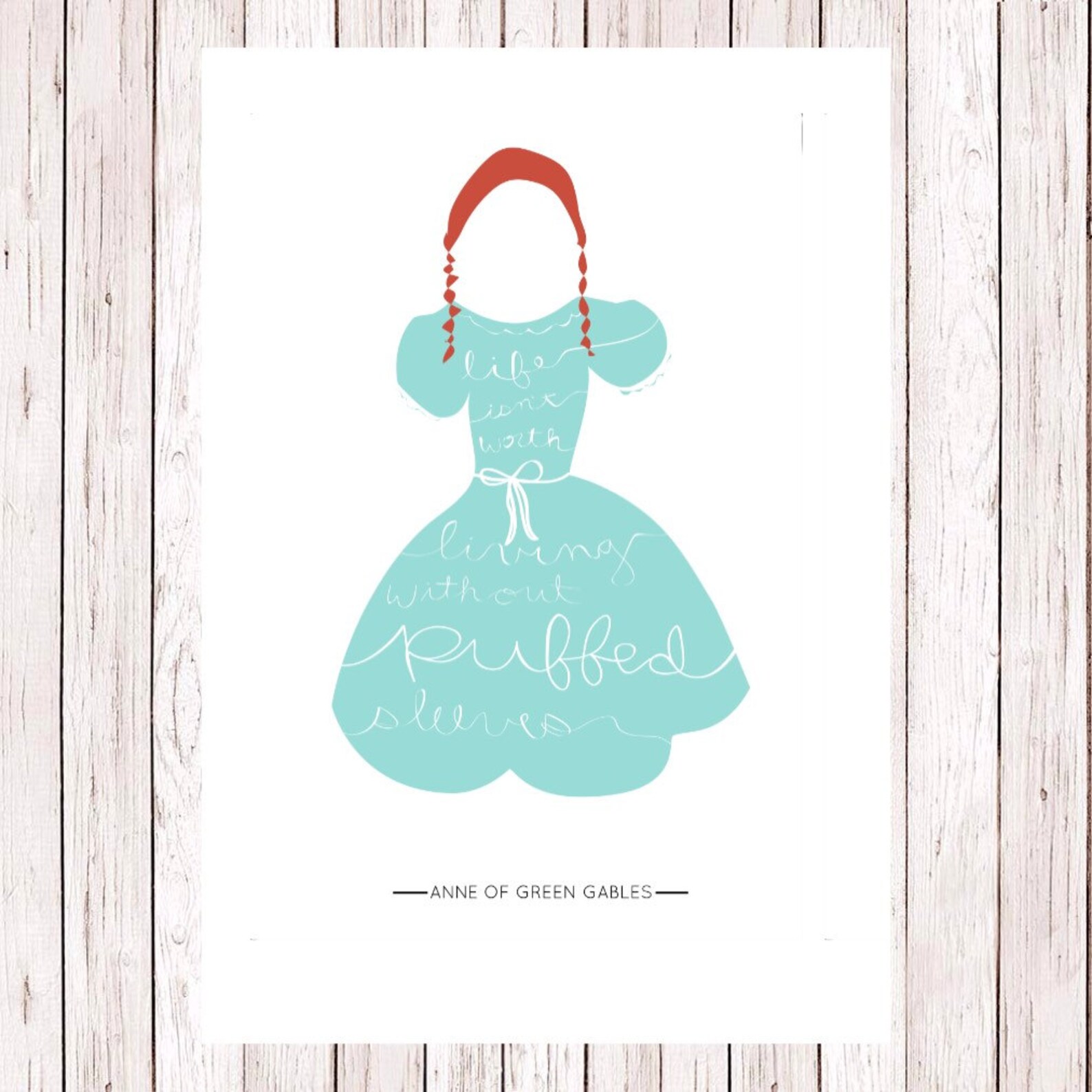 Life Isn't Worth Living Without Puffed Sleeves Quote Etsy