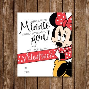 Tarjeta de San Valentín de Minnie Mouse // Minnie // ¡Hay tantas cosas de MINNIE que me encantan de ti!
